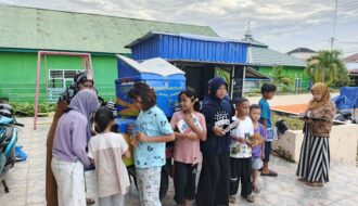 Dinas Perpustakaan dan Kearsipan Kabupaten Banggai Kepulauan Membuka Lapak Baca di Taman kota Salakan