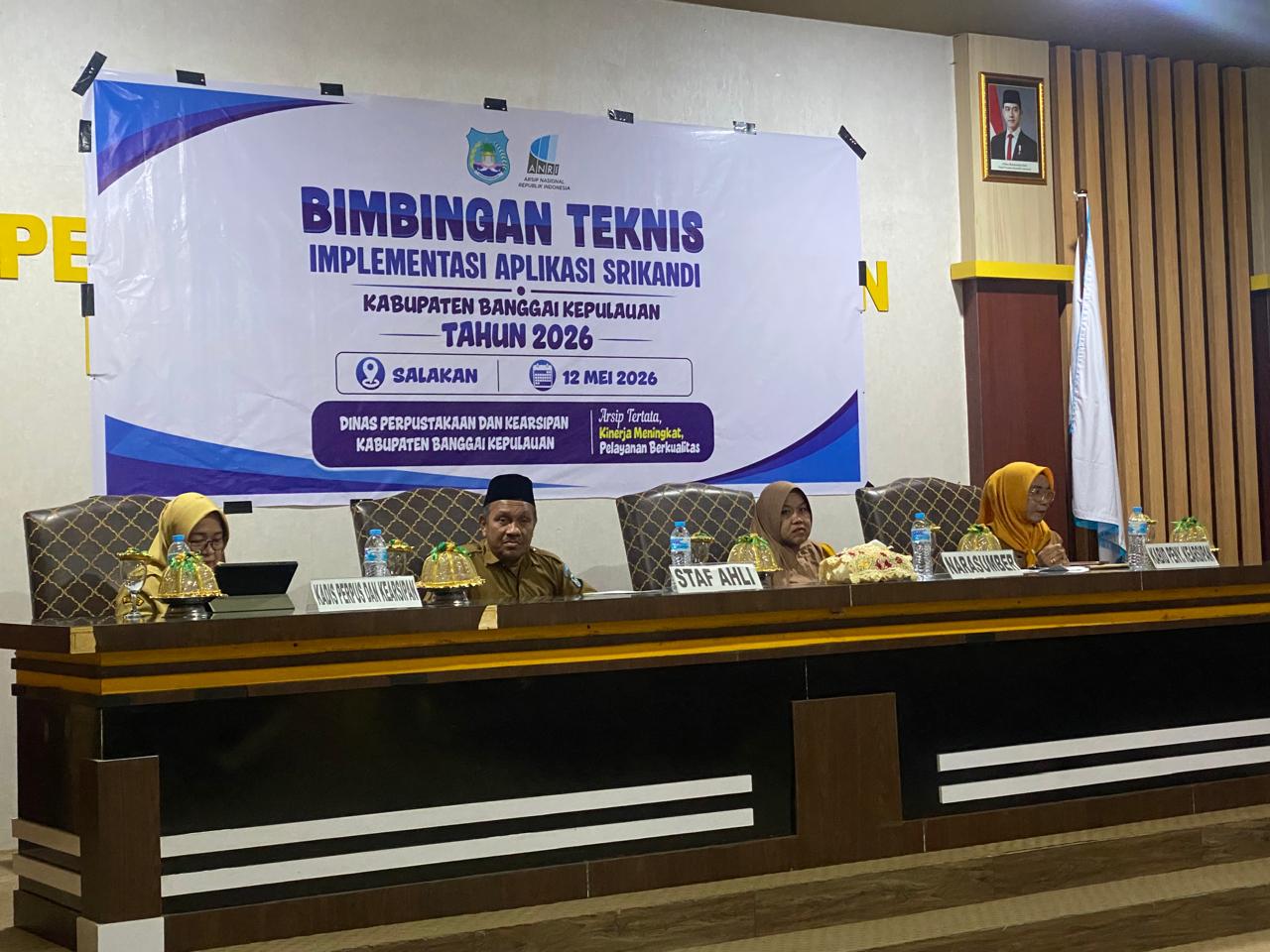 Dinas Perpustakaan dan Kearsipan Banggai Kepulauan Tingkatkan Kompetensi Pengelola Arsip melalui Bimtek SRIKANDI Tahun 2026